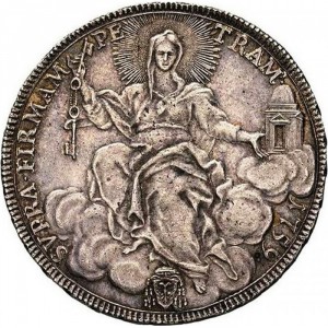 Реверс монеты Папская область, 1 скудо, 1759