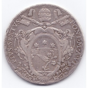 Аверс монеты Папская область, 1 скудо, 1780