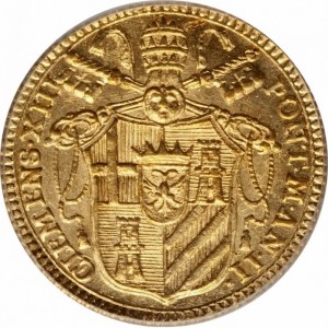 Аверс монеты Папская область, 1 цехин, 1758-1769