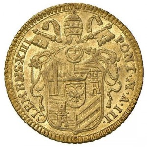 Аверс монеты Папская область, 1 цехин, 1760-1762
