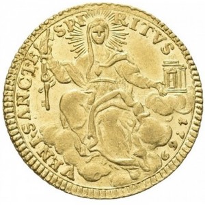 Реверс монеты Папская область, 1 цехин, 1769