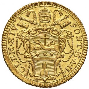 Аверс монеты Папская область, 1 цехин, 1769-1773