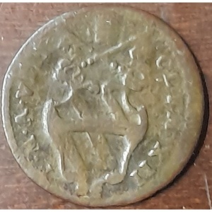 Аверс монеты Папская область, 1 кваттрино, 1738