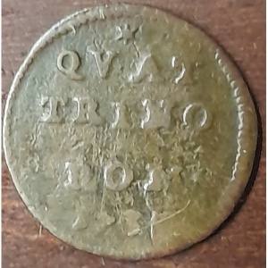 Реверс монеты Папская область, 1 кваттрино, 1738