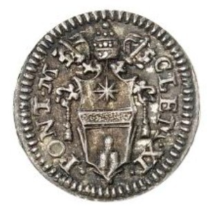 Аверс монеты Папская область, ½ гроссо, 1700, Надпись на реверсе: "ESVRI ENTEM NE DESPE XERIS"