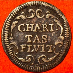 Реверс монеты Папская область, ½ гроссо, 1722