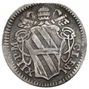 Аверс монеты Папская область, ½ гроссо, 1730, Надпись на реверсе: "VT SALVI FIANT"