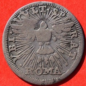 Реверс монеты Папская область, 1 гроссо, 1689, Вакантный престол