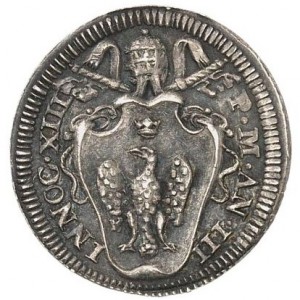 Аверс монеты Папская область, 1 гроссо, 1721-1723