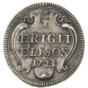 Реверс монеты Папская область, 1 гроссо, 1721-1723