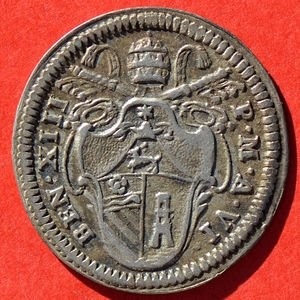 Аверс монеты Папская область, 1 гроссо, 1729