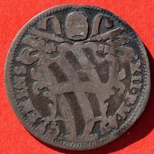 Аверс монеты Папская область, 1 гроссо, 1735