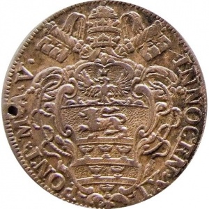 Аверс монеты Папская область, 1 джулио, 1680