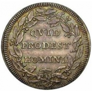 Реверс монеты Папская область, 1 джулио, 1681