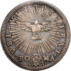 Реверс монеты Папская область, 1 джулио, 1689, Вакантный престол