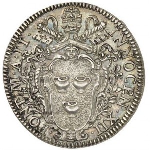Аверс монеты Папская область, 1 джулио, 1692