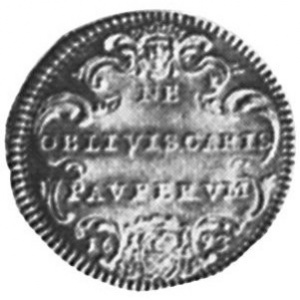 Реверс монеты Папская область, 1 джулио, 1693