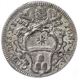 Аверс монеты Папская область, 1 джулио, 1710