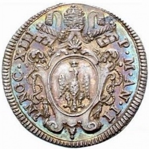 Аверс монеты Папская область, 1 джулио, 1722