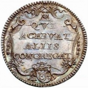 Реверс монеты Папская область, 1 джулио, 1722