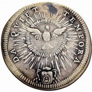 Реверс монеты Папская область, 1 джулио, 1724, Sede Vacante