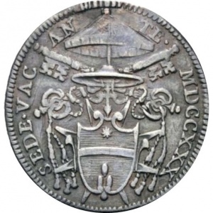 Аверс монеты Папская область, 1 джулио, 1730, Sede Vacante
