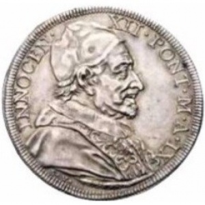 Аверс монеты Папская область, ½ пиастра, 1699