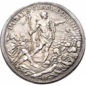 Реверс монеты Папская область, ½ пиастра, 1699