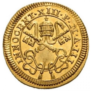 Аверс монеты Папская область, ½ скудо, 1723