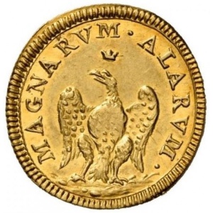 Реверс монеты Папская область, ½ скудо, 1723
