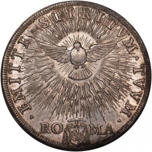 Реверс монеты Папская область, 1 пиастр, 1689, Вакантный престол