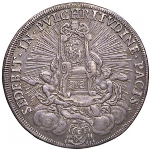Реверс монеты Папская область, 1 пиастр, 1692