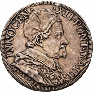 Аверс монеты Папская область, 1 пиастр, 1693