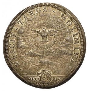 Реверс монеты Папская область, 1 пиастр, 1724, Sede Vacante