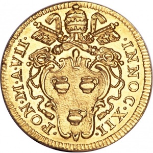 Аверс монеты Папская область, 1 скудо, 1697