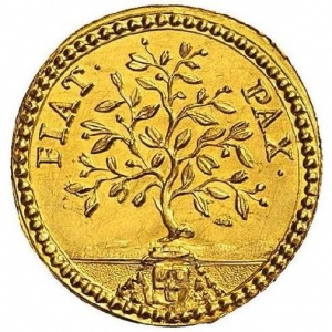 Реверс монеты Папская область, 1 скудо, 1720