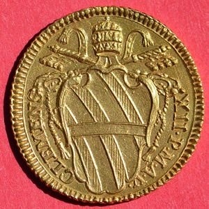 Аверс монеты Папская область, 1 скудо, 1734
