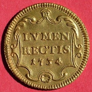Реверс монеты Папская область, 1 скудо, 1734