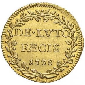 Реверс монеты Папская область, 1 скудо, 1738
