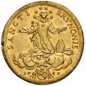 Реверс монеты Папская область, 1 доппия, 1689