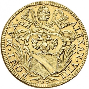 Аверс монеты Папская область, 1 доппия, 1690