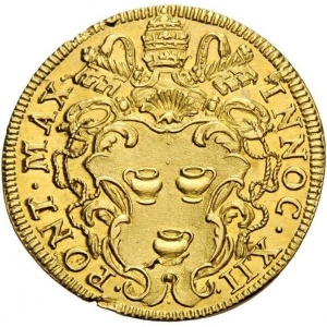 Аверс монеты Папская область, 1 доппия, 1692
