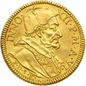 Аверс монеты Папская область, 1 доппия, 1697