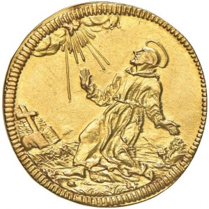 Реверс монеты Папская область, 1 доппия, 1707