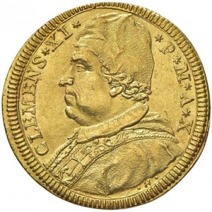 Аверс монеты Папская область, 1 доппия, 1710