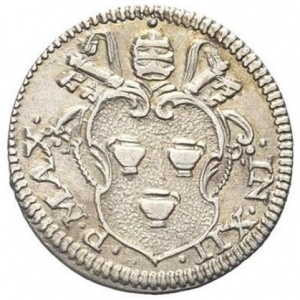Аверс монеты Папская область, ½ гроссо, 1699, Открытие святой двери /PORTA AVREA/