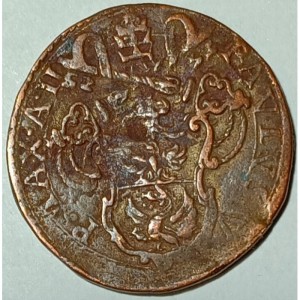 Аверс монеты Папская область, 1 кваттрино, 1606-1614