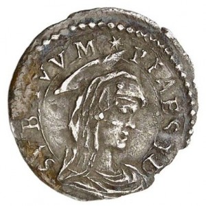 Реверс монеты Папская область, ½ гроссо, 1623-1628