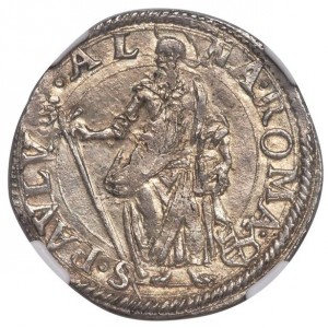 Реверс монеты Папская область, 1 тестоне, 1608-1611