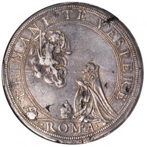 Реверс монеты Папская область, 1 пиастр, 1634-1643
